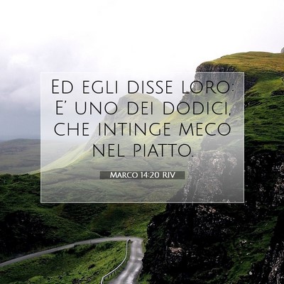 Marco 14:20 Versetto della Bibbia Spiegato