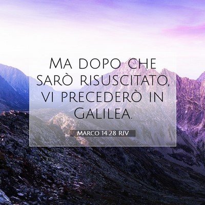 Marco 14:28 Versetto della Bibbia Spiegato