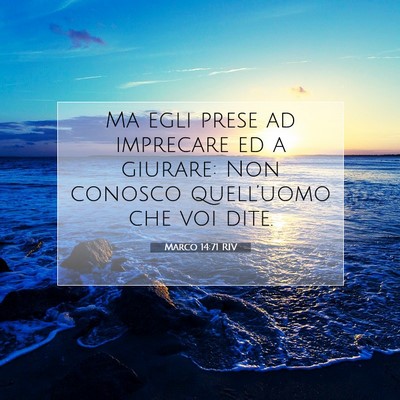 Marco 14:71 Versetto della Bibbia Spiegato