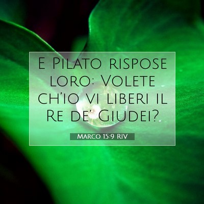 Marco 15:9 Versetto della Bibbia Spiegato