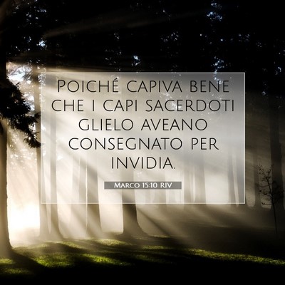 Marco 15:10 Versetto della Bibbia Spiegato