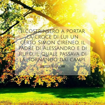 Marco 15:21 Versetto della Bibbia Spiegato