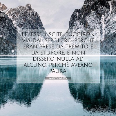 Marco 16:8 RIV Immagine del Versetto della Bibbia