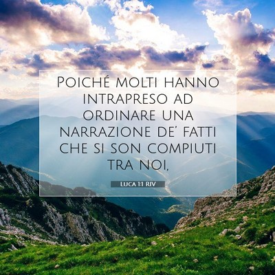 Luca 1:1 Versetto della Bibbia Spiegato