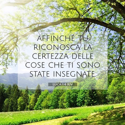 Luca 1:4 Versetto della Bibbia Spiegato