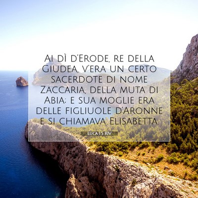 Luca 1:5 Versetto della Bibbia Spiegato