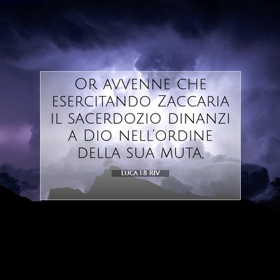Luca 1:8 Versetto della Bibbia Spiegato
