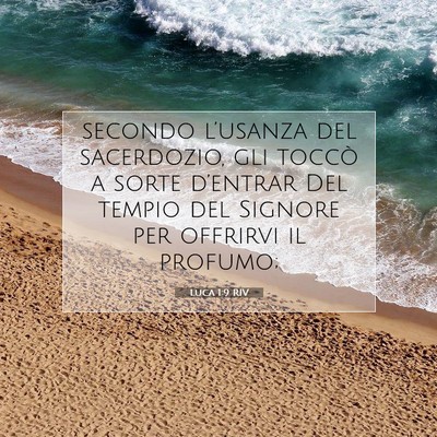 Luca 1:9 Versetto della Bibbia Spiegato