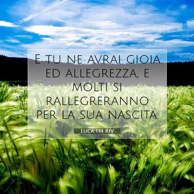 Luca 1:14 Versetto della Bibbia Spiegato