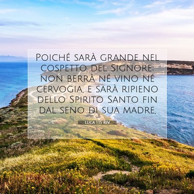 Luca 1:15 Versetto della Bibbia Spiegato