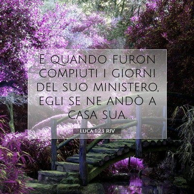 Luca 1:23 Versetto della Bibbia Spiegato