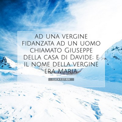 Luca 1:27 Versetto della Bibbia Spiegato