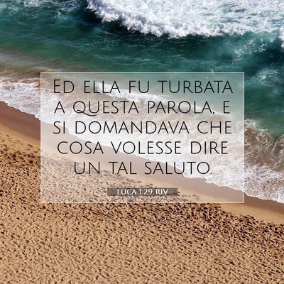 Luca 1:29 Versetto della Bibbia Spiegato
