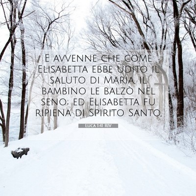 Luca 1:41 Versetto della Bibbia Spiegato