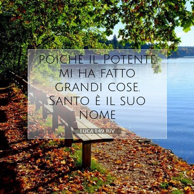 Luca 1:49 Versetto della Bibbia Spiegato