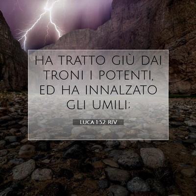 Luca 1:52 Versetto della Bibbia Spiegato