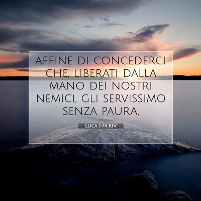 Luca 1:74 Versetto della Bibbia Spiegato