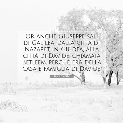 Luca 2:4 RIV Immagine del Versetto della Bibbia