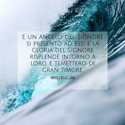 Luca 2:9 RIV Immagine del Versetto della Bibbia