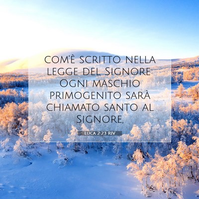 Luca 2:23 Versetto della Bibbia Spiegato