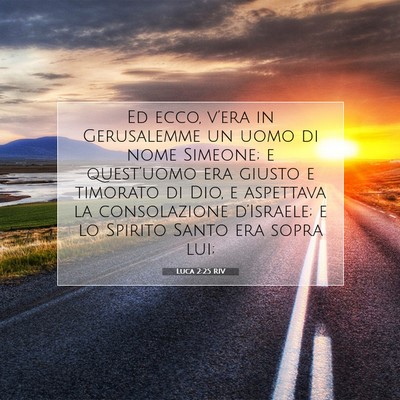Luca 2:25 RIV Immagine del Versetto della Bibbia