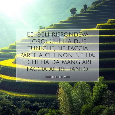 Luca 3:11 Versetto della Bibbia Spiegato