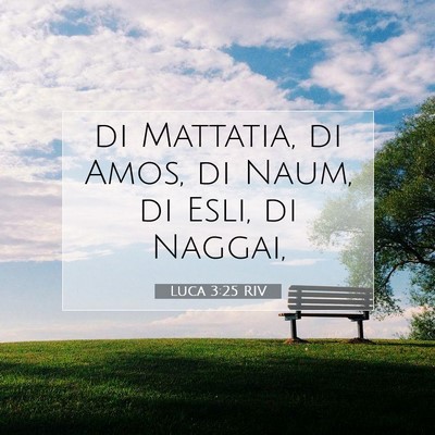 Luca 3:25 Versetto della Bibbia Spiegato