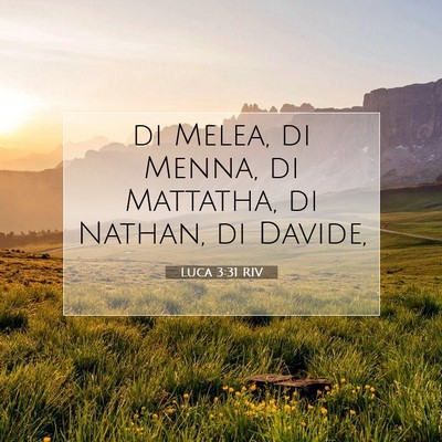 Luca 3:31 Versetto della Bibbia Spiegato