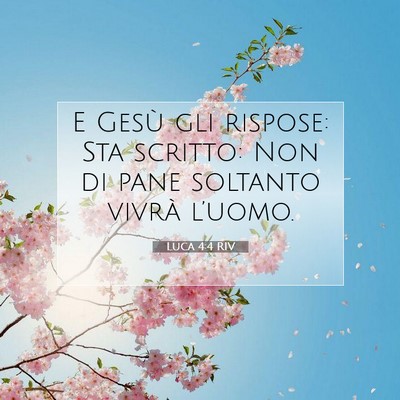 Luca 4:4 Versetto della Bibbia Spiegato