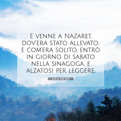 Luca 4:16 RIV Immagine del Versetto della Bibbia