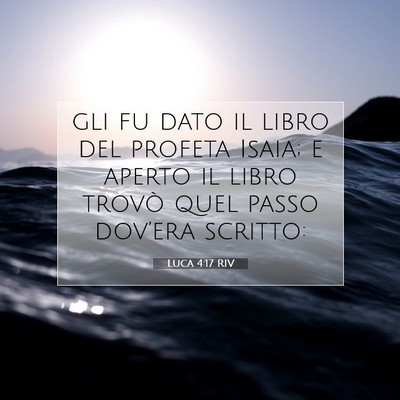 Luca 4:17 RIV Immagine del Versetto della Bibbia