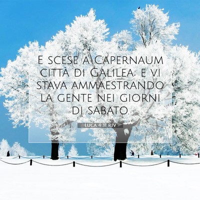 Luca 4:31 RIV Immagine del Versetto della Bibbia