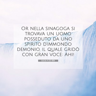 Luca 4:33 RIV Immagine del Versetto della Bibbia