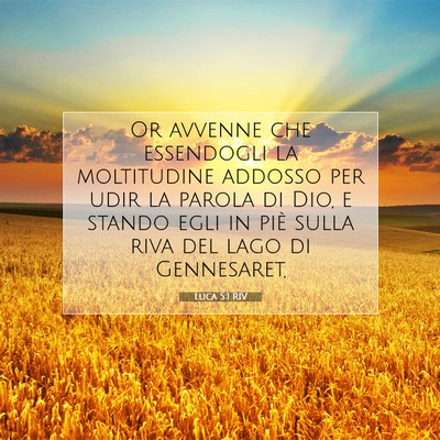 Luca 5:1 RIV Immagine del Versetto della Bibbia