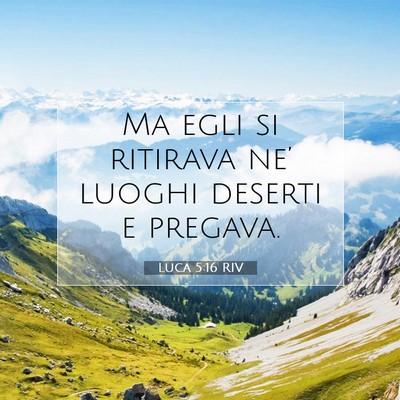 Luca 5:16 RIV Immagine del Versetto della Bibbia