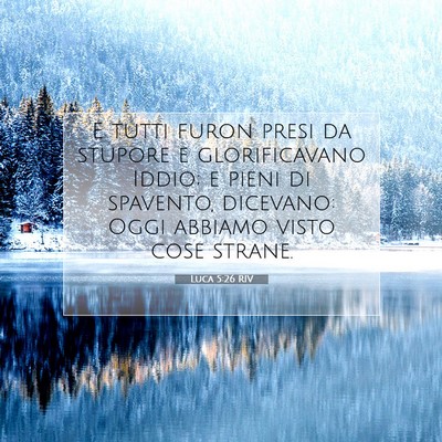 Luca 5:26 RIV Immagine del Versetto della Bibbia