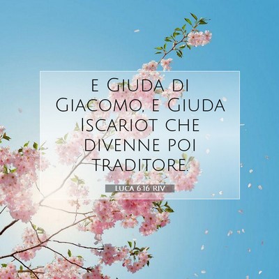 Luca 6:16 Versetto della Bibbia Spiegato