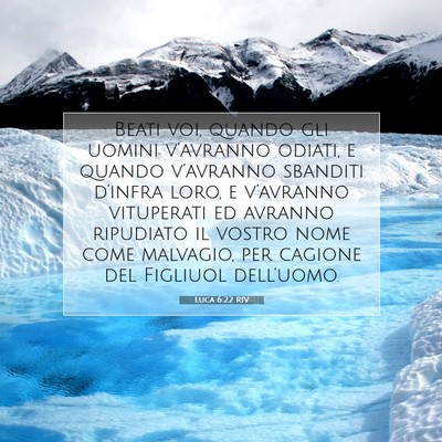 Luca 6:22 RIV Immagine del Versetto della Bibbia
