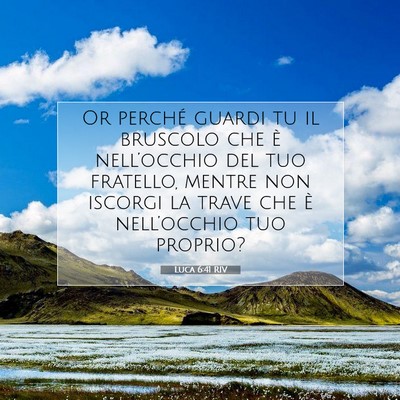Luca 6:41 Versetto della Bibbia Spiegato