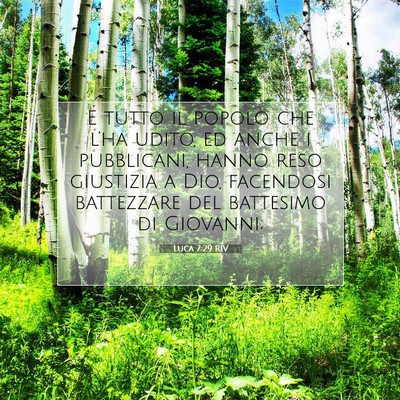 Luca 7:29 RIV Immagine del Versetto della Bibbia