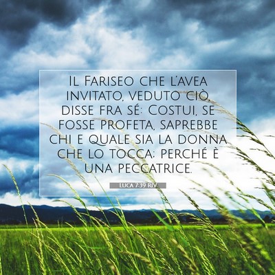 Luca 7:39 RIV Immagine del Versetto della Bibbia