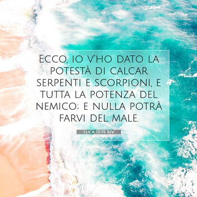 Luca 10:19 RIV Immagine del Versetto della Bibbia