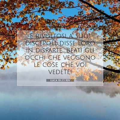 Luca 10:23 RIV Immagine del Versetto della Bibbia