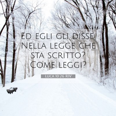 Luca 10:26 Versetto della Bibbia Spiegato
