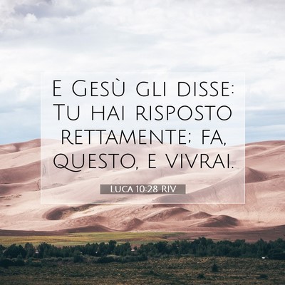 Luca 10:28 Versetto della Bibbia Spiegato