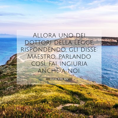 Luca 11:45 Versetto della Bibbia Spiegato