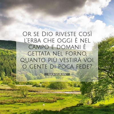 Luca 12:28 Versetto della Bibbia Spiegato
