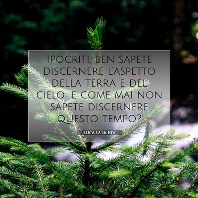 Luca 12:56 Versetto della Bibbia Spiegato