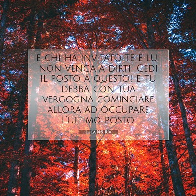 Luca 14:9 Versetto della Bibbia Spiegato
