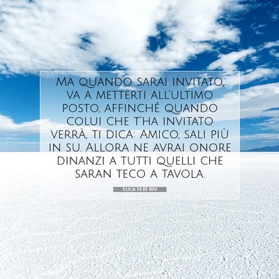Luca 14:10 Versetto della Bibbia Spiegato